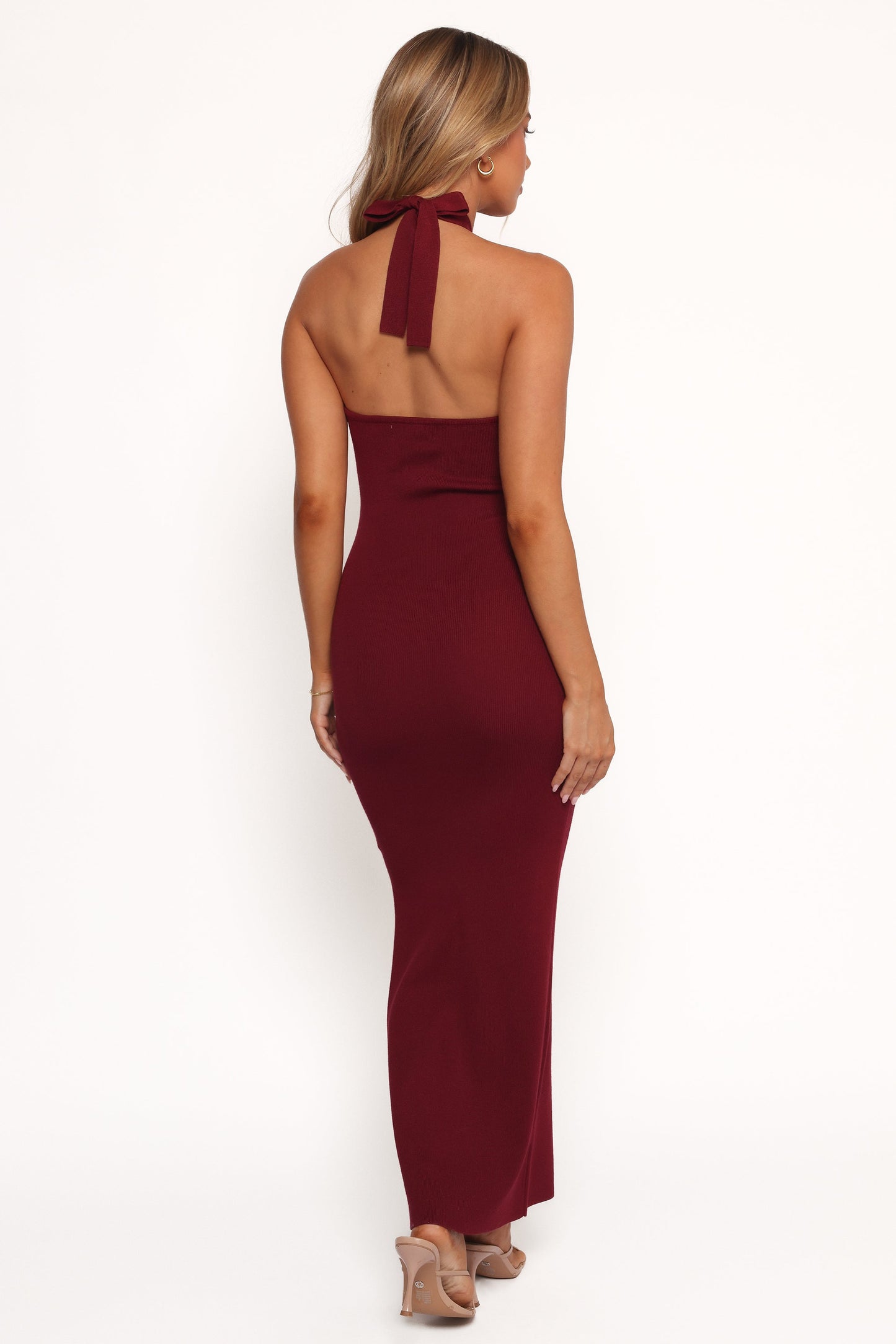 Nessa Midi Dress - Dark Cherry