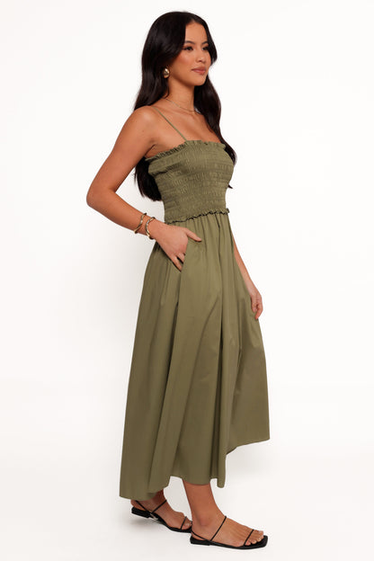Nigella Maxi Dress - Olive Green