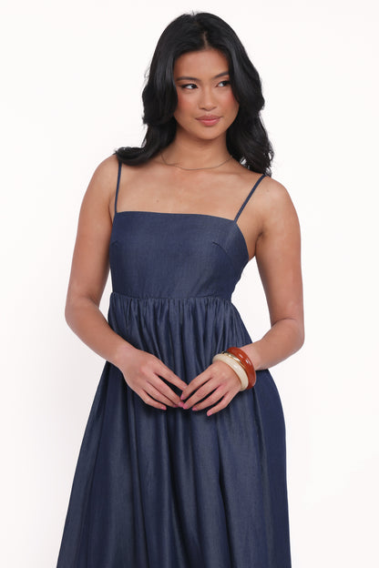 Odessa Maxi Dress - Dark Chambray