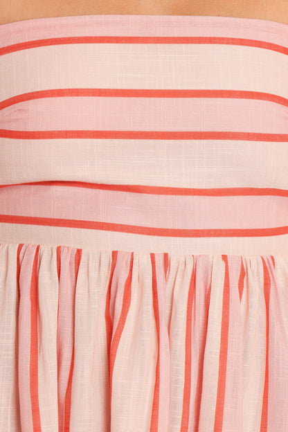 Odessa Maxi Dress - Pink Stripe