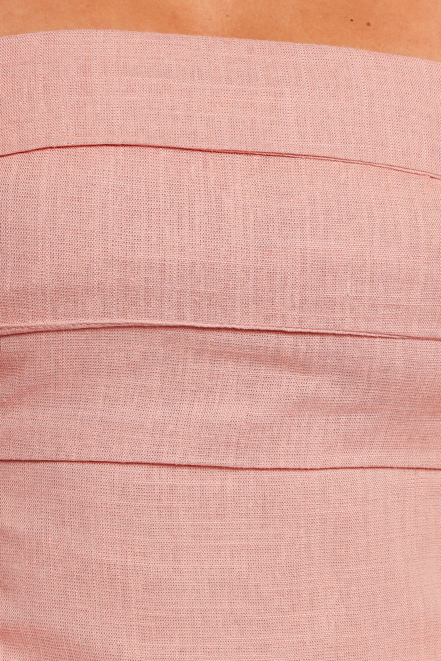 Patterson Tie Shoulder Midi Dress - Blush