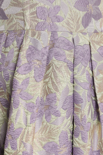 Rhea Strapless Midi Dress - Sage Floral