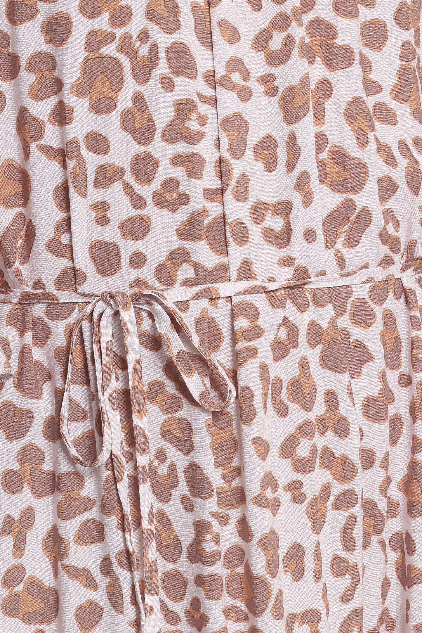 Rhody Off Shoulder Maxi Dress - White Leopard