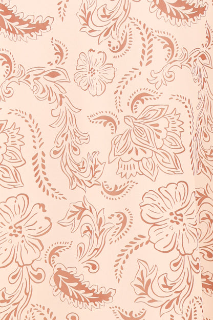 Riba Midi Dress - Brown Paisley