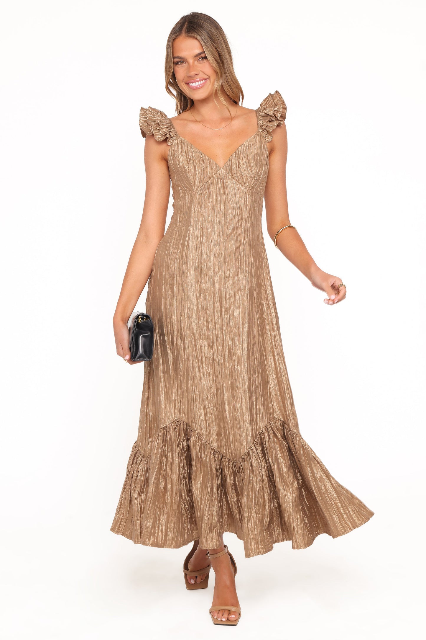 Romola Midi Dress - Bronze