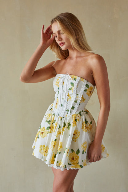 Sabrina Strapless Corset Mini Dress