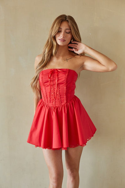 Sabrina Strapless Corset Mini Dress