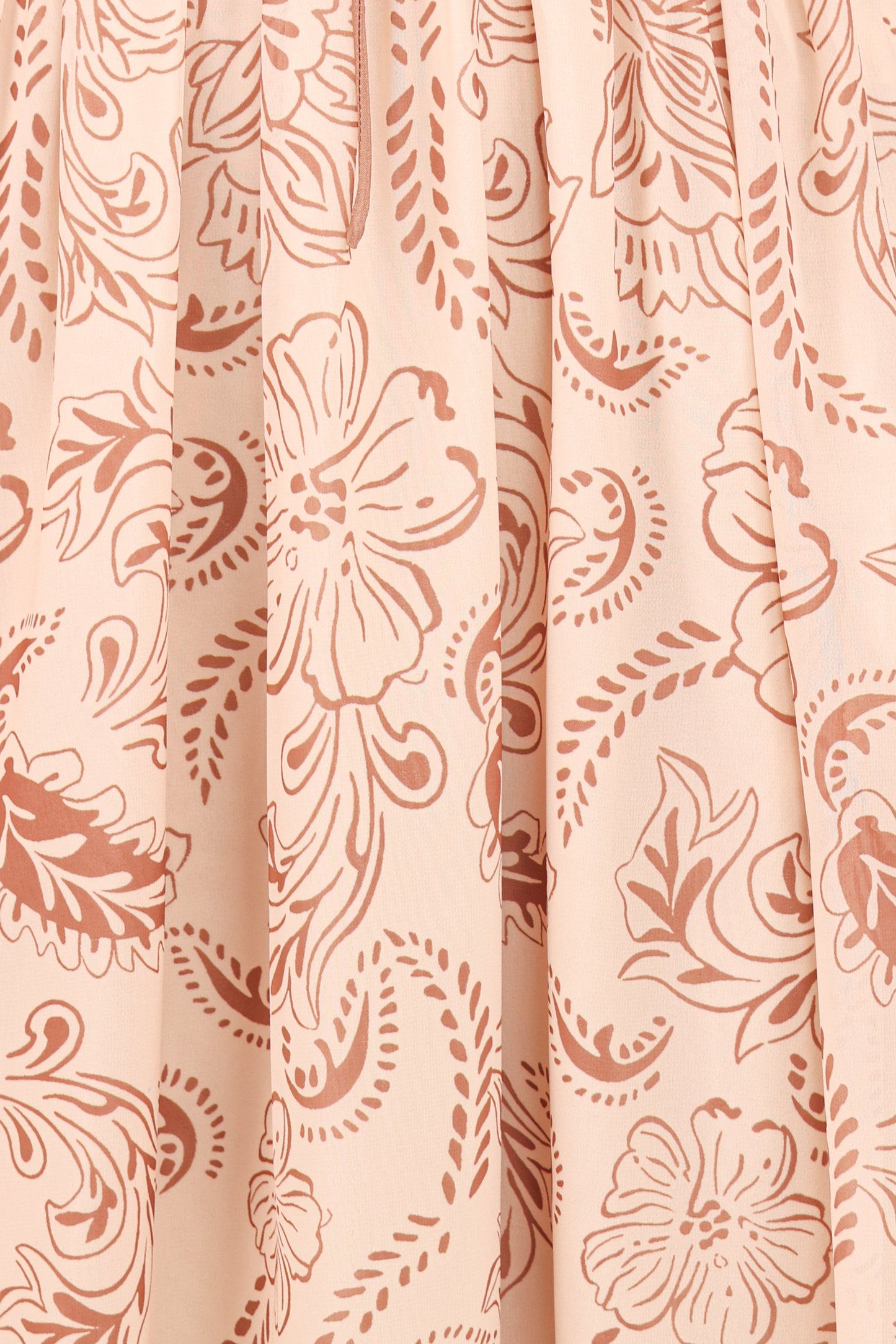 Safira Midi Dress - Brown Paisley