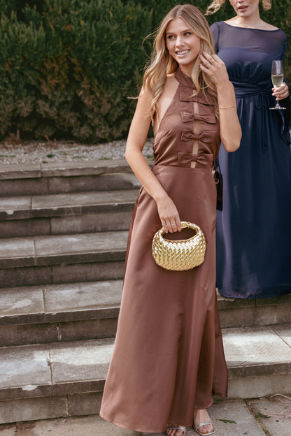 Norva Maxi Dress - Brown