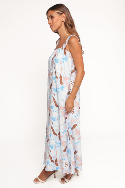 Sanders Maxi Dress - Blue Floral