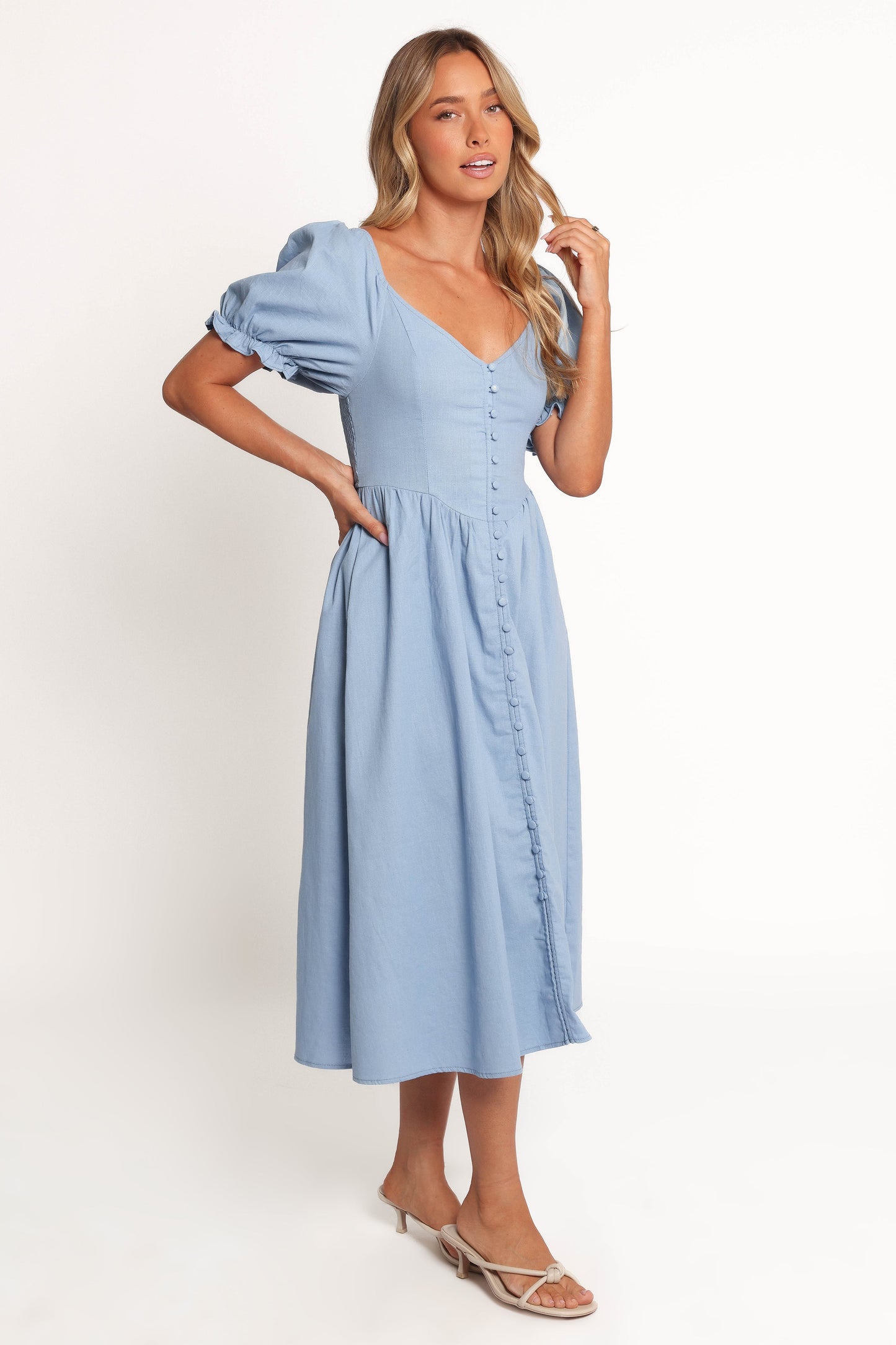 Serenade Midi Dress - Blue