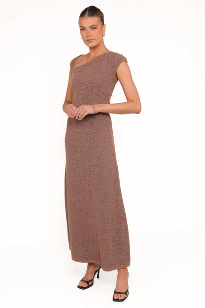 Talisa Midi Dress - Brown Marle
