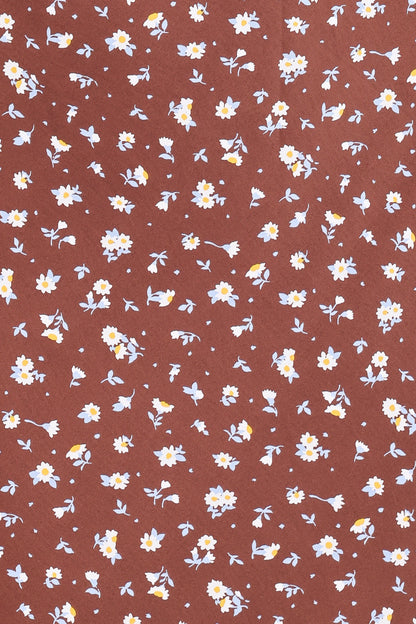 Talitha Maxi Dress - Brown Floral