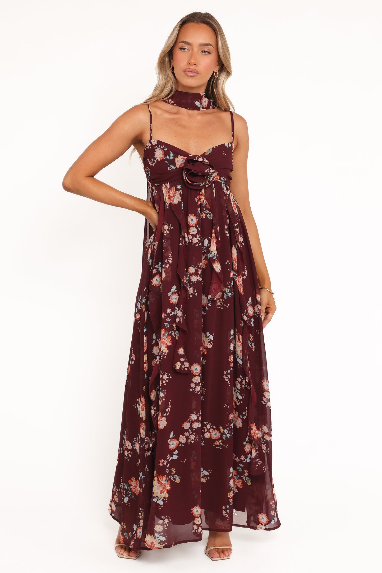Tully Maxi Dress - Berry Floral