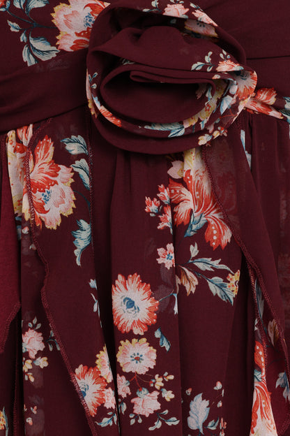 Tully Maxi Dress - Berry Floral