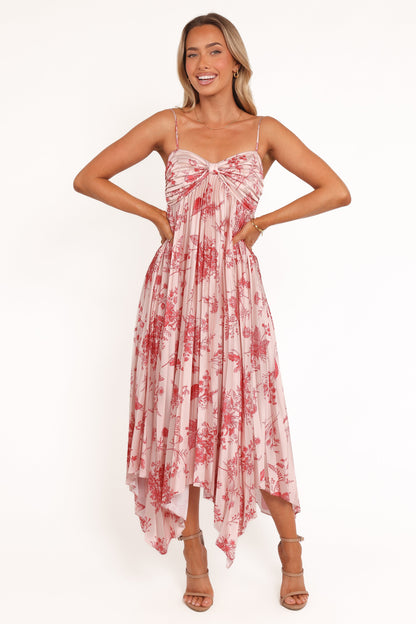 Vikki Dress - Red Floral