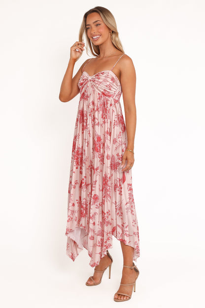 Vikki Dress - Red Floral