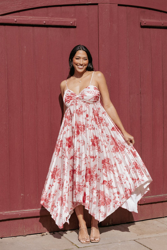 Vikki Dress - Red Floral