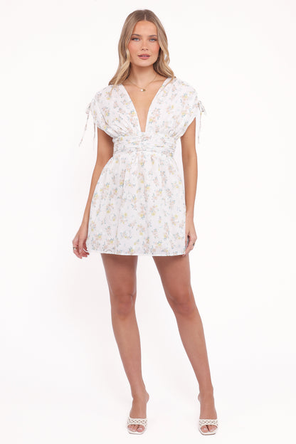Wendi Ruffle Mini Dress - Floral