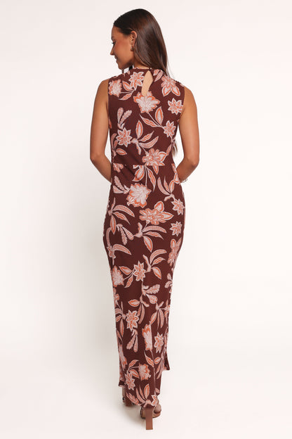 Wheeler Midi Dress - Orange Floral