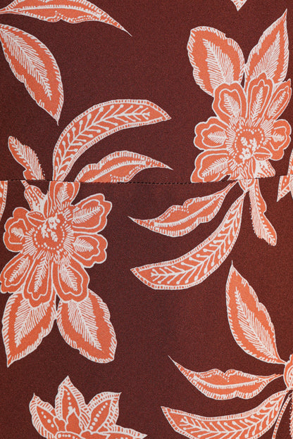 Wheeler Midi Dress - Orange Floral