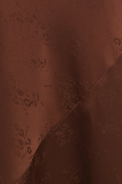 Zabrina Midi Dress - Brown Floral