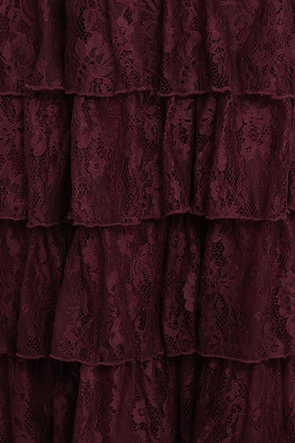 Zoella Maxi Dress - Cherry Lace