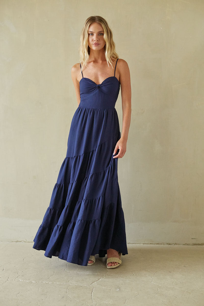 Donna Twist Front Maxi Dress