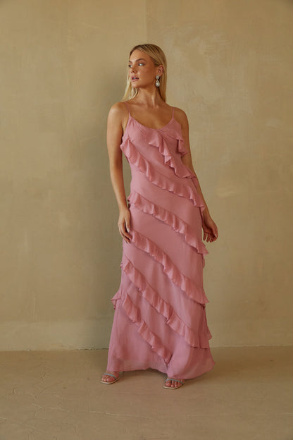 Elizabeth Tiered Ruffle Maxi Dress