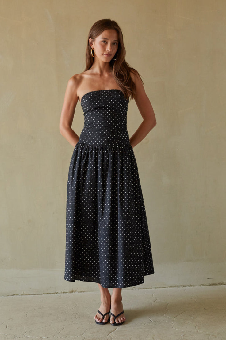 Joey Polka Dot Midi Dress