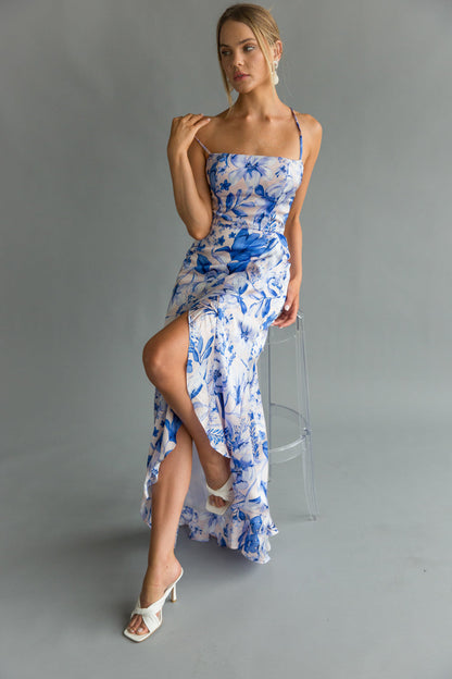 Kimber Floral Ruffle Maxi Dress