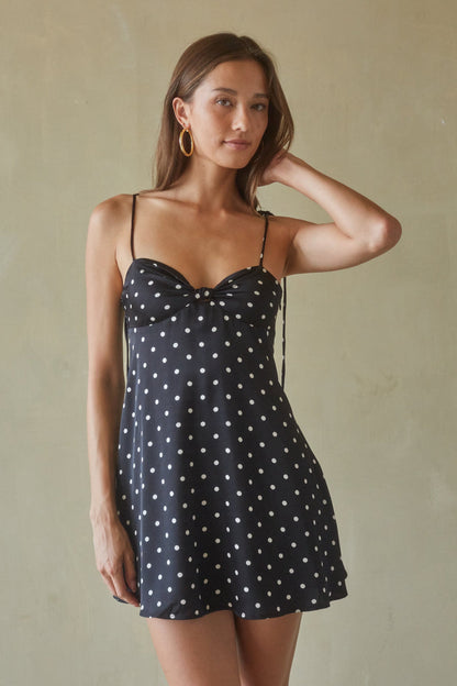 Ilona Polka Dot Mini Dress
