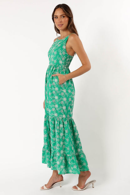 Jenson Maxi Dress - Green Eyelet