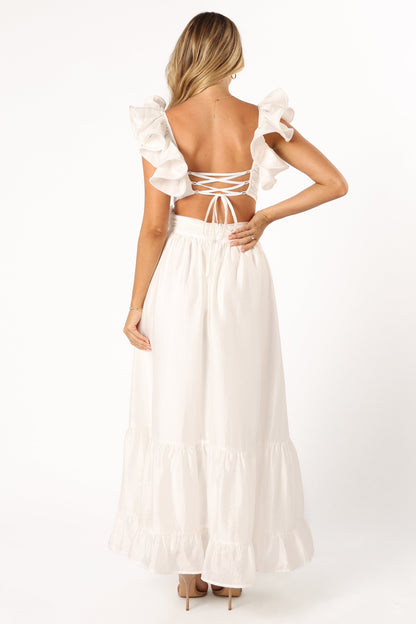 Josey Midi Dress - White