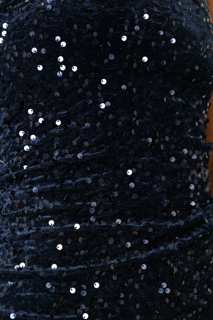 Kiki One Shoulder Midi Dress - Midnight