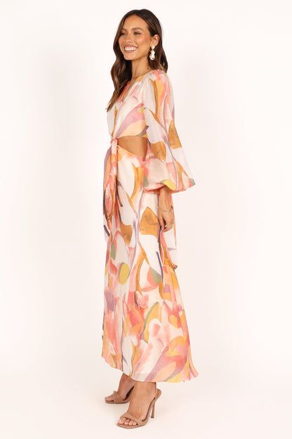 Laquin Long Sleeve Maxi Dress - Pink