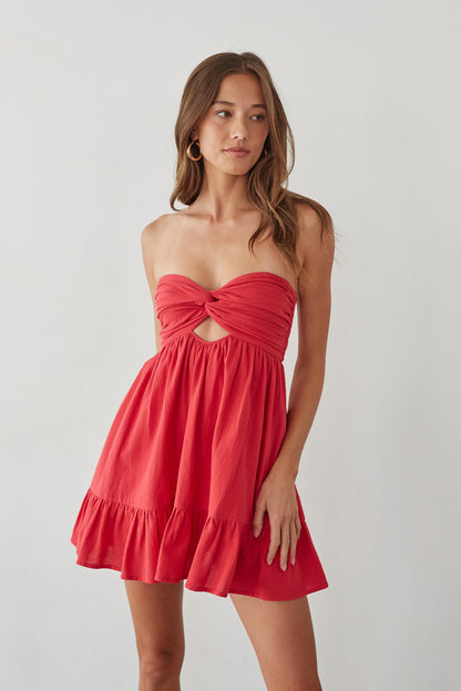 Savannah Twist Front Romper